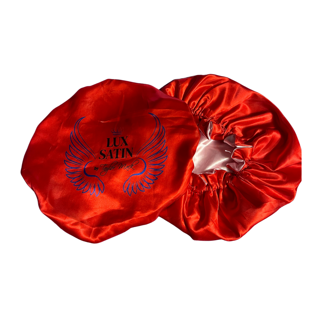 Satin Bonnet - Red (Light Pink Inside) – Luxsatinbytaylormack