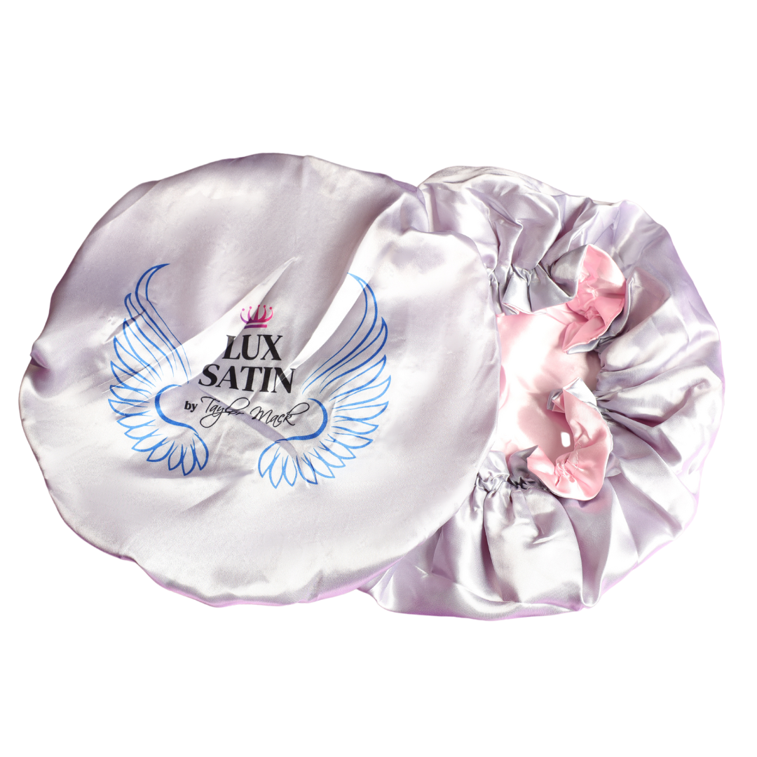 Satin Bonnet - Light Pink (Light Pink Inside)